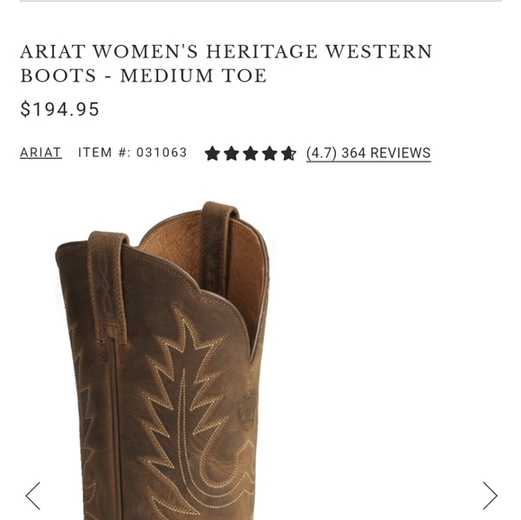 Ariat Women's Heritage Distressed Brown Western Boots Size 7B - Picture 15 of 16